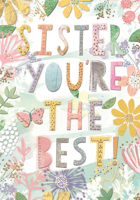 ICG 'Sister You're The Best' Birthday Card