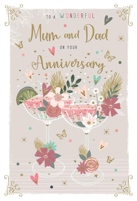 ICG To A Wonderful Mum & Dad On Your Anniversary Card
