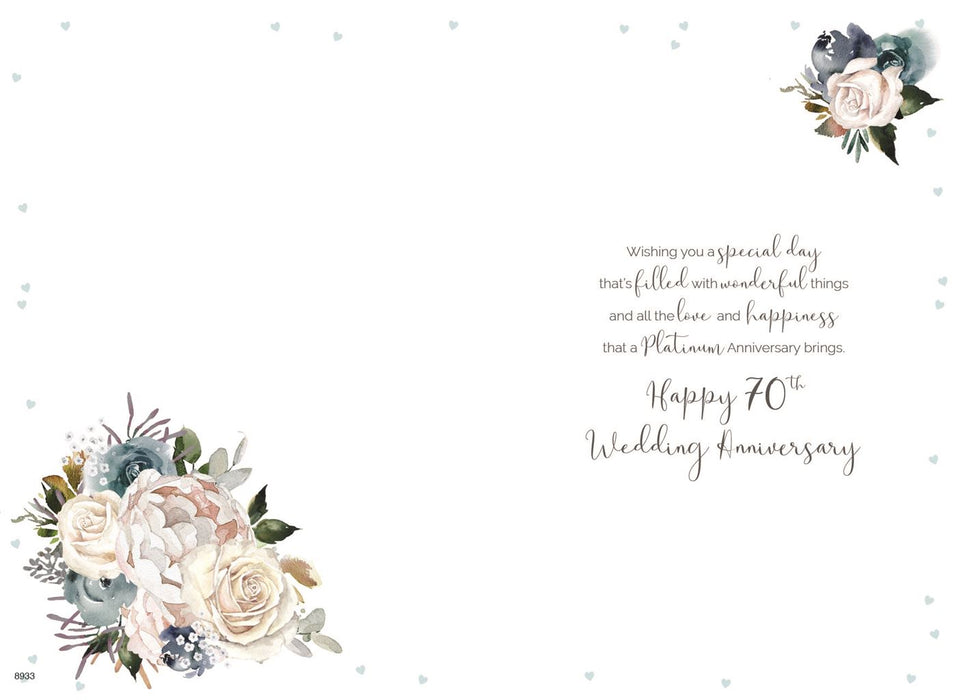 ICG 70th Platinum Wedding Anniversary Card