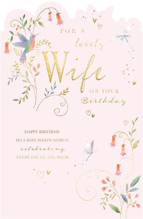 ICG For A Lovely Wife On Your Birthday Card