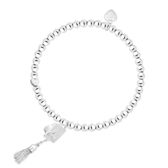 Life Charms Silver Graduation Bracelet