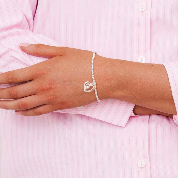 Life Charms Silver Just To Say Best Friend Heart Charm Bracelet