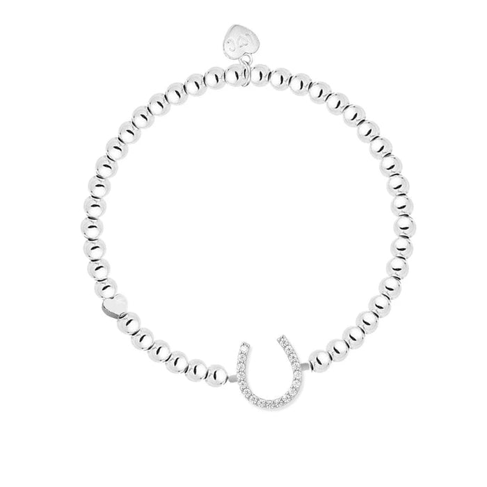 Life Charms Lucky Horseshoe Silver Bracelet