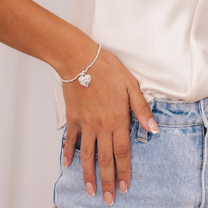 Life Charms Silver Just To Say Family Heart Bracelet