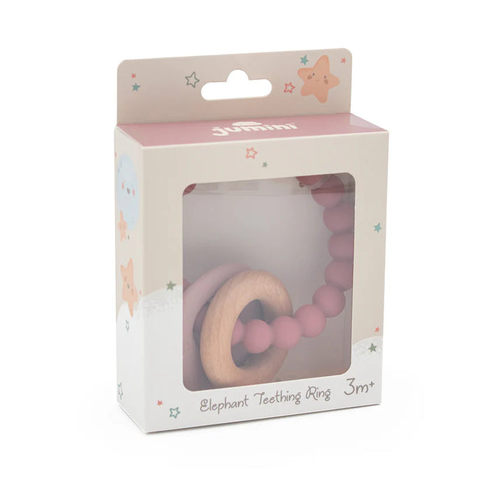 Inside Out Elephant Teether Beads In Pink Haze