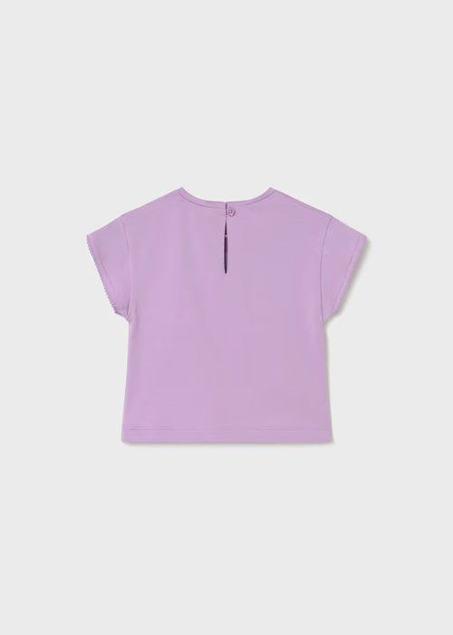 Mayoral Girls Short Sleeve Interactive Lilac T-Shirt