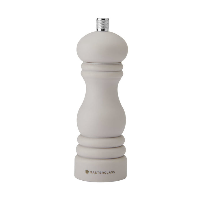 KitchenCraft Salt or Pepper Mill 17cm Soft Touch - Latte
