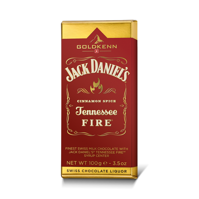 GoldKenn Jack Daniel's Tennessee Fire Liqueur Chocolate Bar