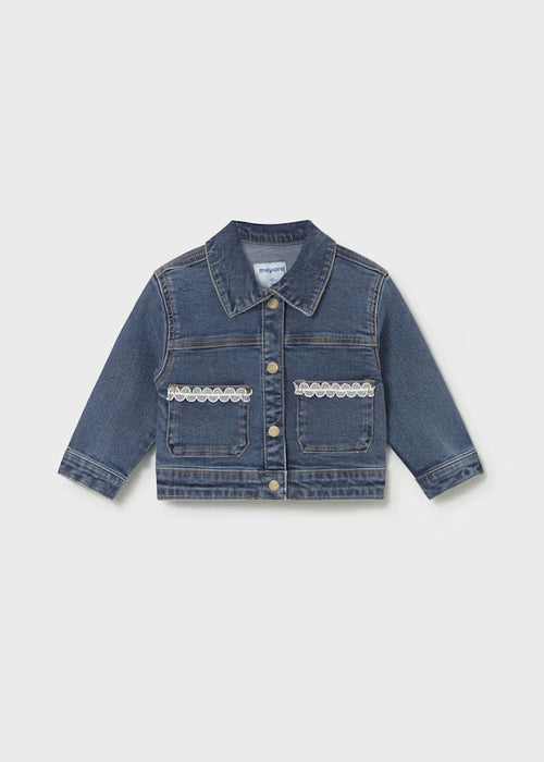 Mayoral Girls Dark Denim Jacket