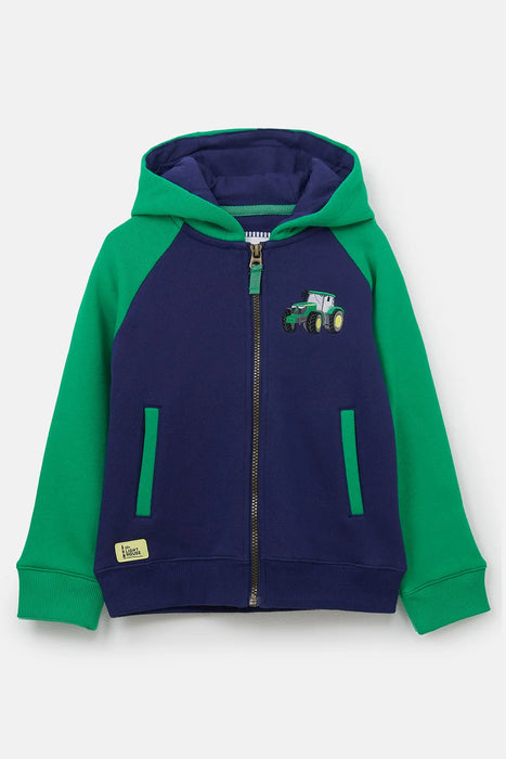 Lighthouse Jackson Full Zip Hoodie In Green Tractor