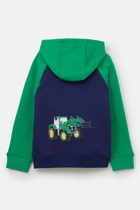 Lighthouse Jackson Full Zip Hoodie In Green Tractor