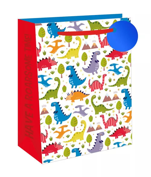 Jackson's Aquire Large Gift Bag - Dino Fun