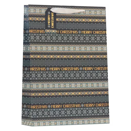 Jackson's Christmas By Violet Fairisle Extra Large Gift Bag