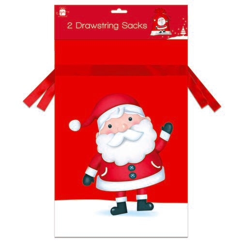 Jackson's Giftmaker Christmas Drawstring Non Woven Sack 2 Pack