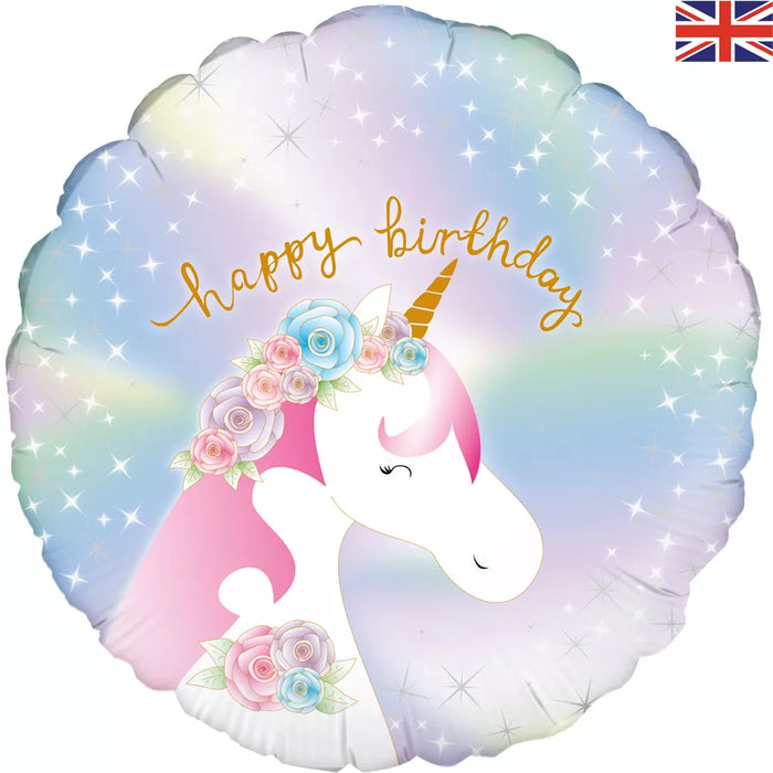 Jackson's Happy Birthday Unicorn Balloon 18"