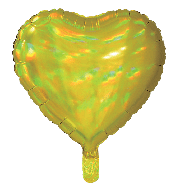 Jackson's Iridescent Gold Heart Balloon 18"