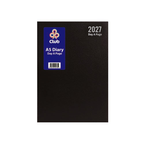 Jackson's Page A Day A5 Hard Cover 2027 Diary With Ribbon