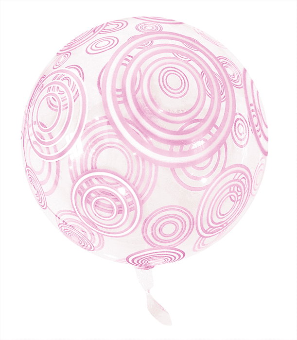 Jackson's Pink Swirly Bubble Balloon 18"