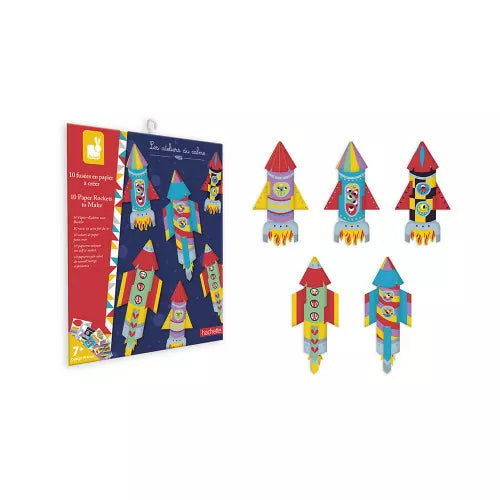 Janod 10 Paper Rockets To Make