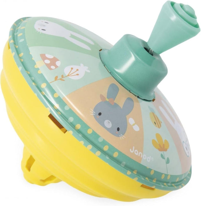 Juratoys Janod  Metal Rabbit Multicolour Spinning Top
