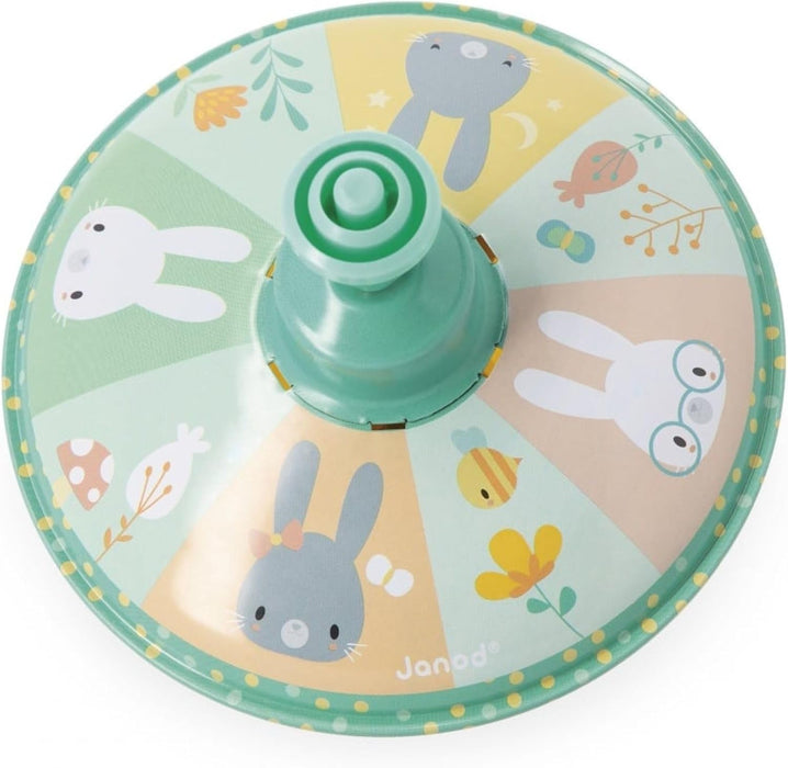 Juratoys Janod  Metal Rabbit Multicolour Spinning Top