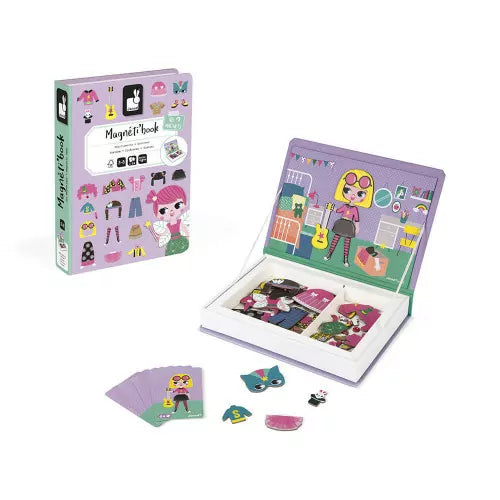Janod Magneti'Book Girl's Costumes Game