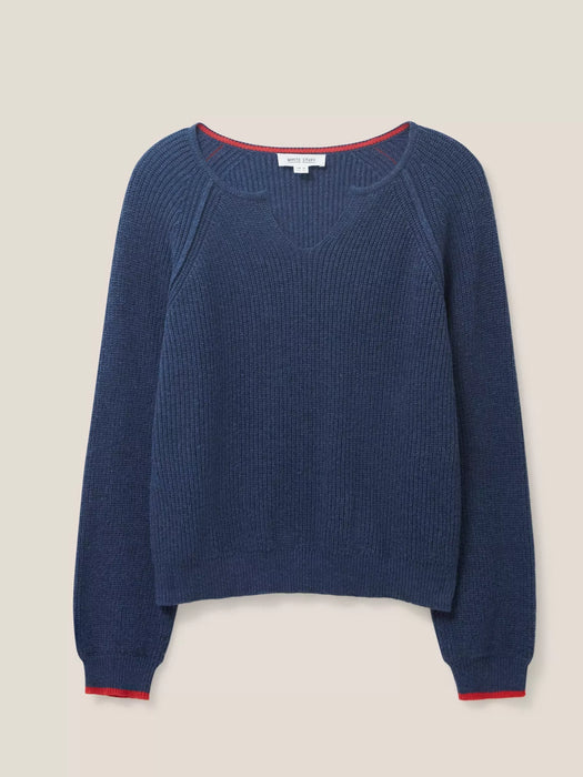 White Stuff Women's Jennie Rib Jumper Dark Navy