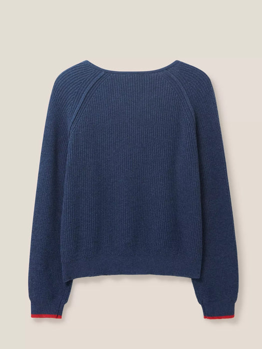 White Stuff Women's Jennie Rib Jumper Dark Navy