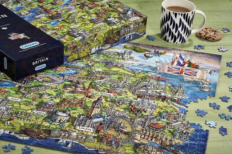 Gibsons Beautiful Britain 1000pc Jigsaw Puzzle