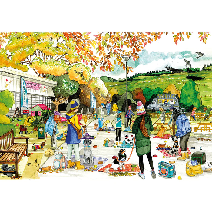 Gibsons A Dog's Life 4x500pc Jigsaw Puzzle