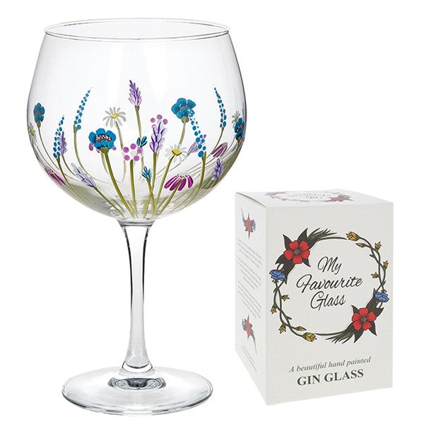 My Favourite Glass Lavender Meadow Gin Glass