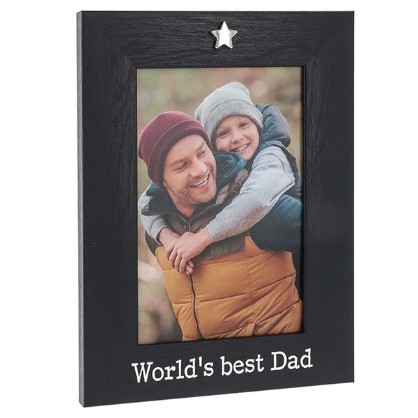 Heartfelt Worlds best Dad Photo Frame 6x4