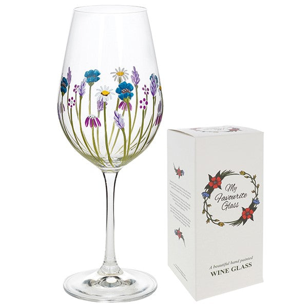 My Favourite Glass Lavender Meadow Wine Glass