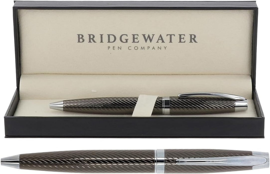 Bridgewater Lancaster Gunmetal & Chrome Ball Pen