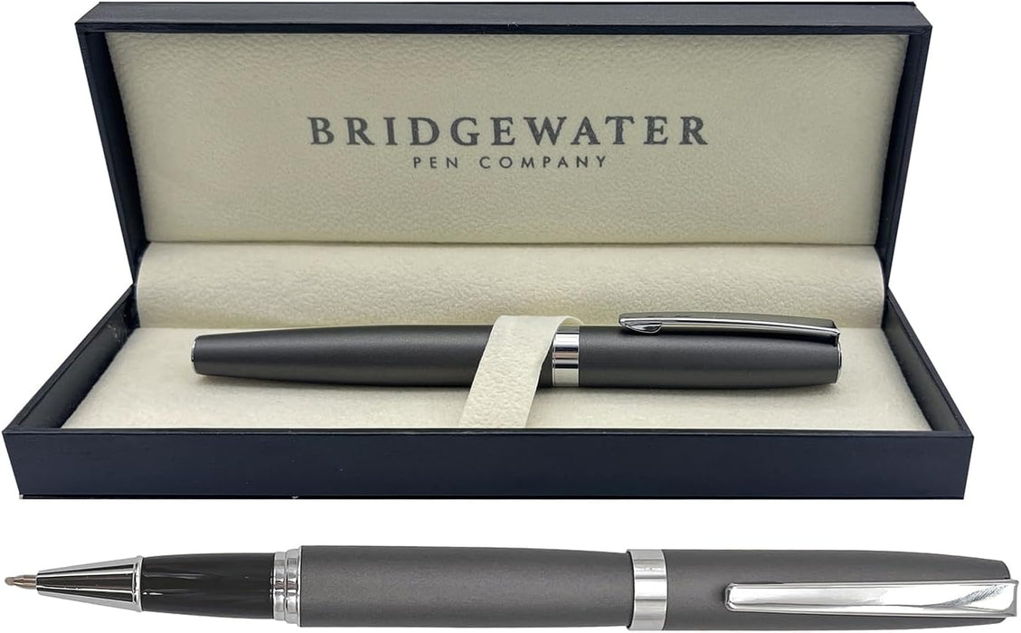 Bridgewater Hereford Grey & Chrome Rollerball Pen