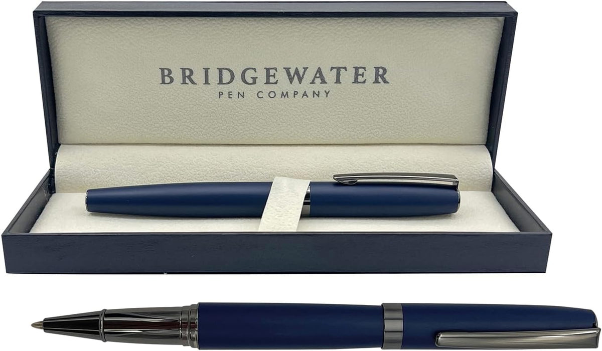 Bridgewater Hereford Navy & Gunmetal Rollerball Pen