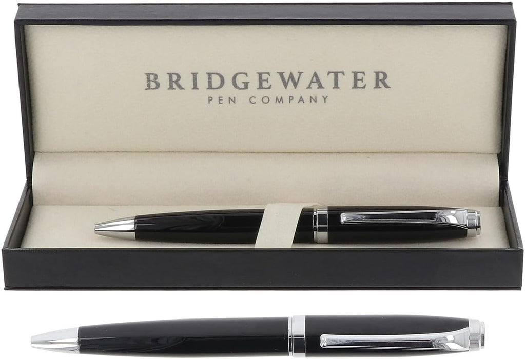 Bridgewater Chester Black & Chrome Ball Pen