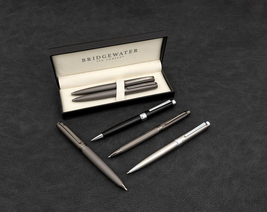 Bridgewater Lancaster Gunmetal & Chrome Ball Pen