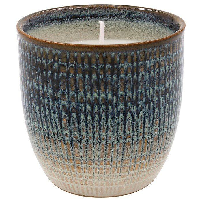 Elements Weave Candle Green Small