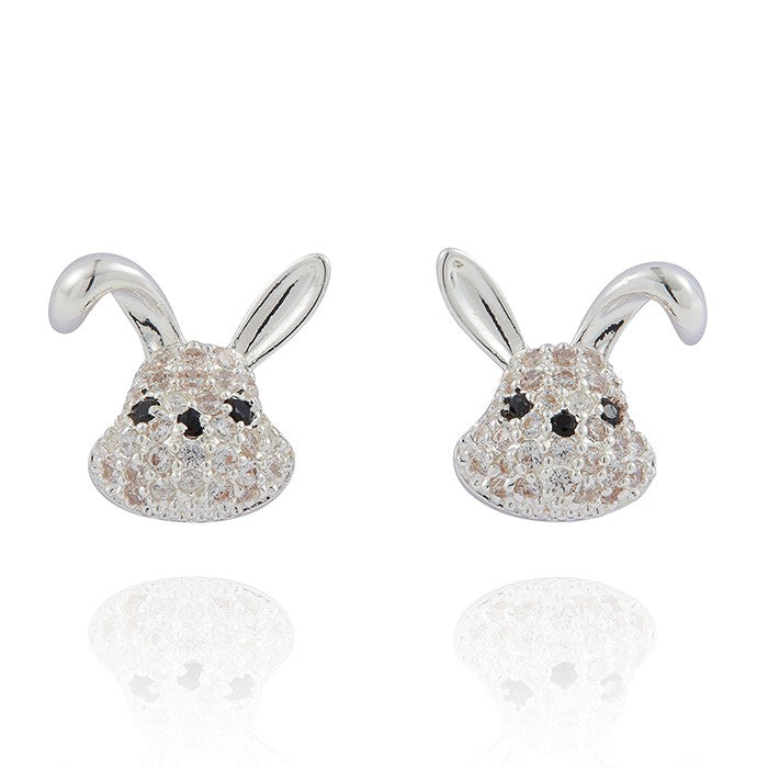 Equilibrium Girls Silver Plated Bunny Earrings