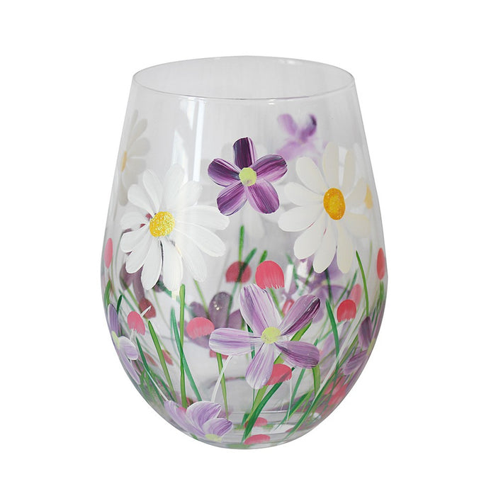 Flower Stemless Glass Daisies