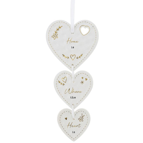Heartfelt 3 Hearts Home Hanging Decoration