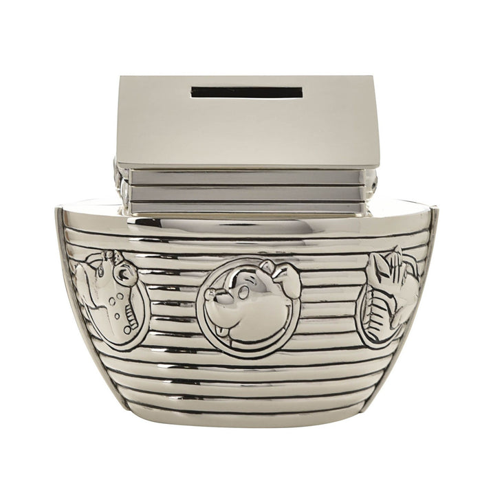 Noah's Ark Silver Plated Money Box