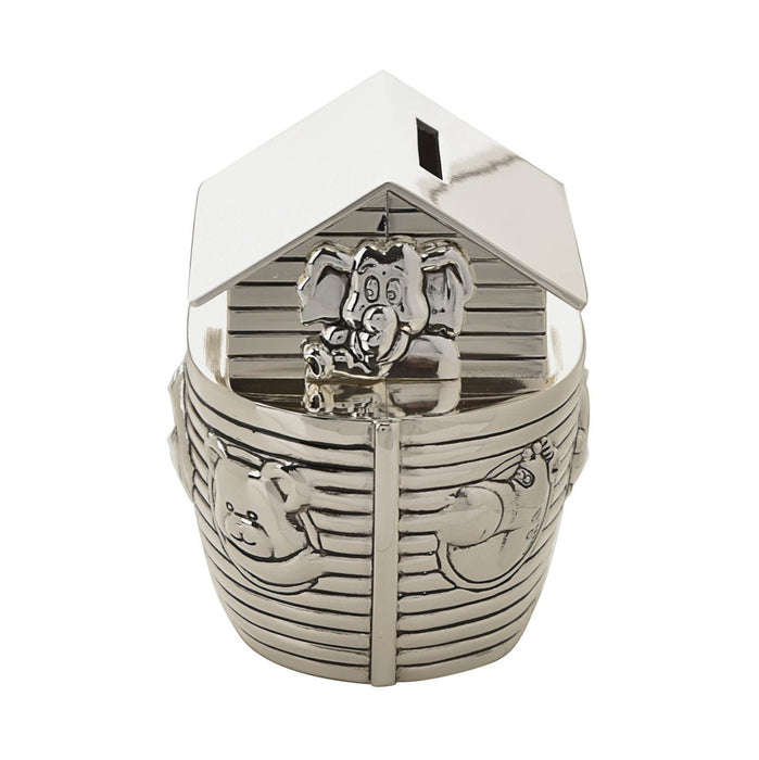 Noah's Ark Silver Plated Money Box