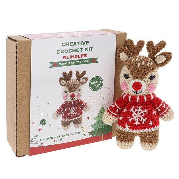 Creative Crochet Kit Xmas Reindeer