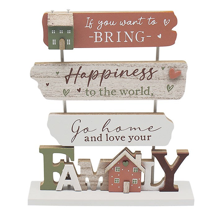 Love & Affection Autumn Multi Plaque Family