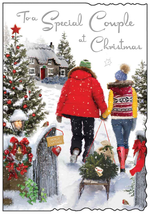 Jonny Javelin 'Special Couple Walking Couple' Christmas Card
