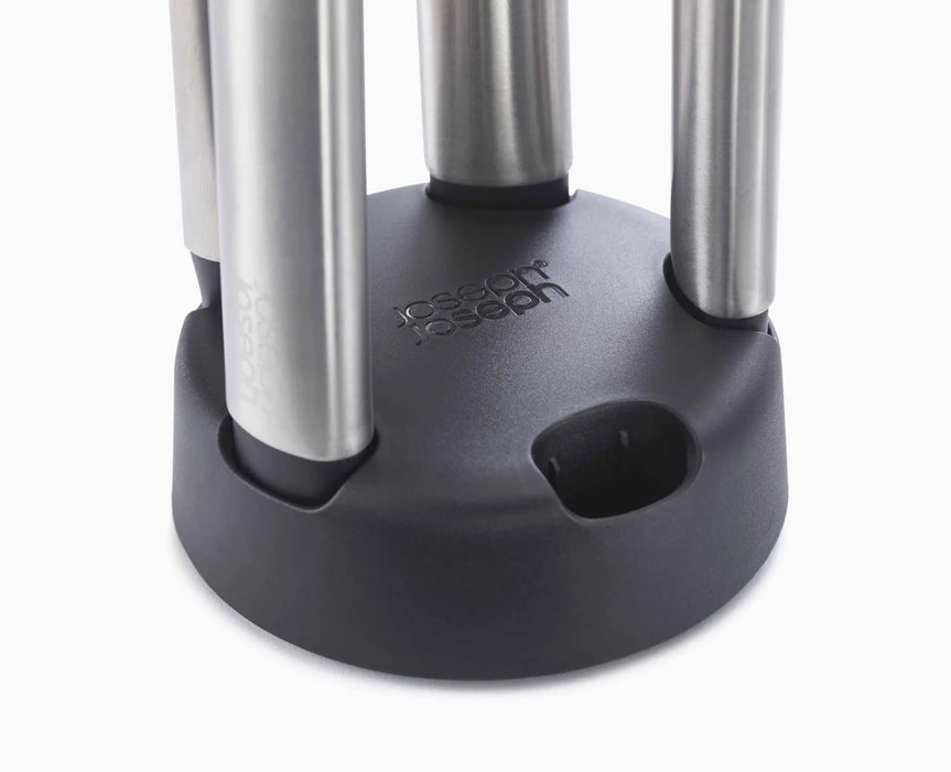 Joseph Joseph Elevate™ Fusion 5-piece Stainless-steel Utensil Set With Compact Stand