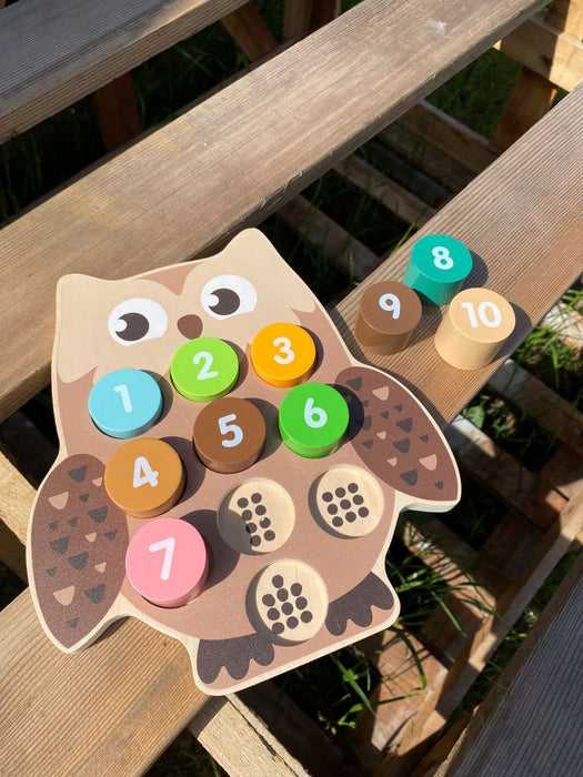 Jumini Woodland Owl Number Block Puzzle