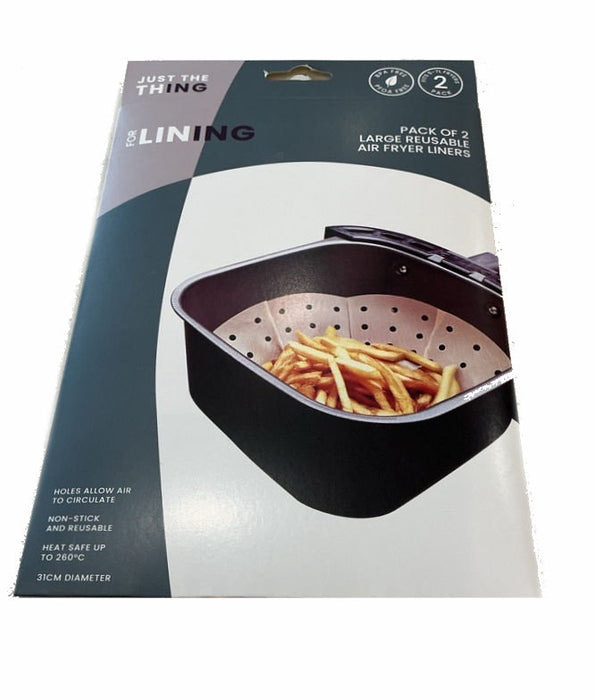 Just The Thing Set Of 2 Collapsible Air Fryer Liners